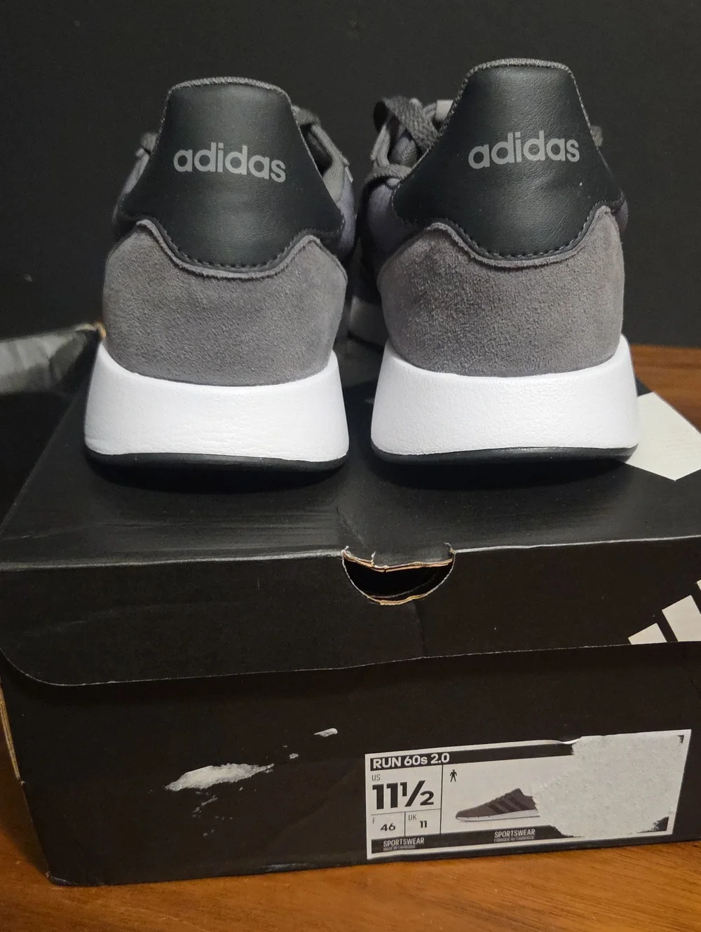 Adidas Run 60s 2.0 Shoes Men's 11.5 NWT